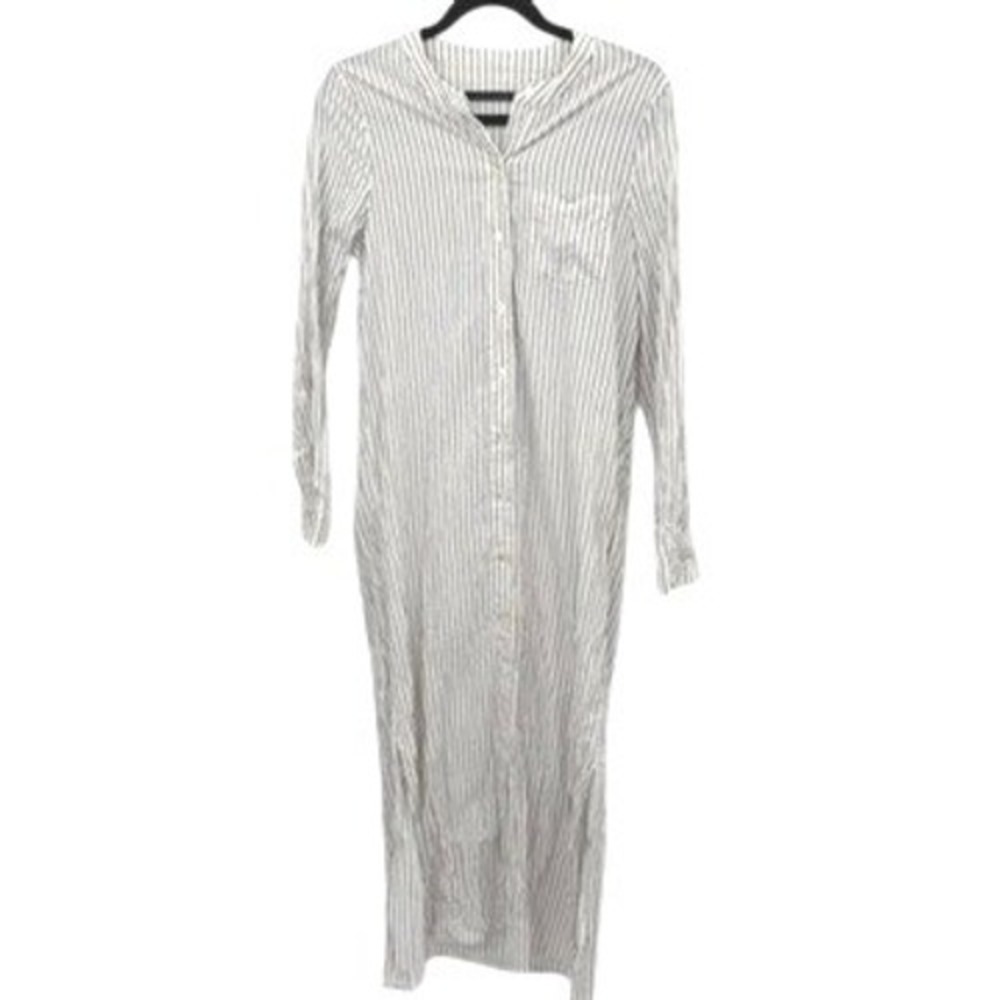 Jenni Kayne Shirt Dress Women S Striped Coastal Quiet Luxury Chic Hamptons Fall